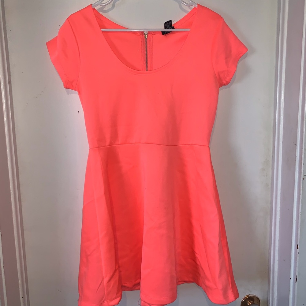 Neon pink dress